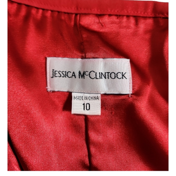 Red Strapless Mini Jessica McClintock - Size 10 - EUC - Picture 6 of 8